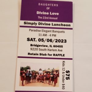 2023 Simply Divine Luncheon Adult Ticket