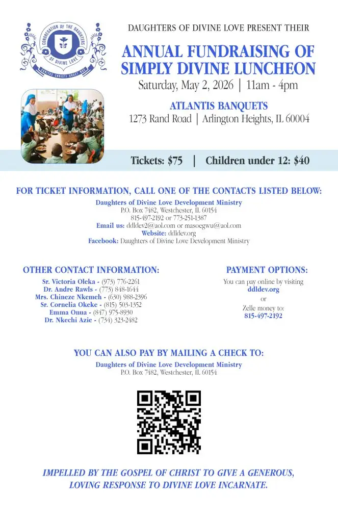 Annual fundraising luncheon event flyer